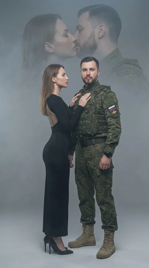 В поцелуе