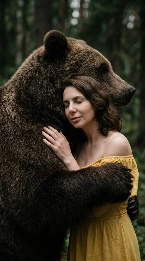 Объятия с медведем