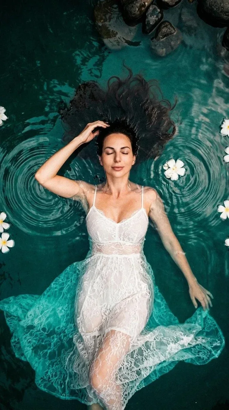 Пример фотообраза Вода и круги
