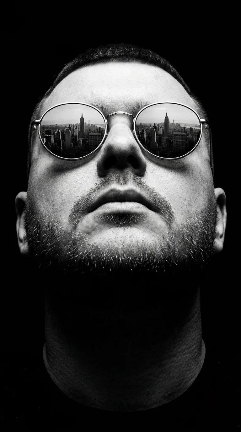 Пример фотообраза Нью-Йорк в линзах