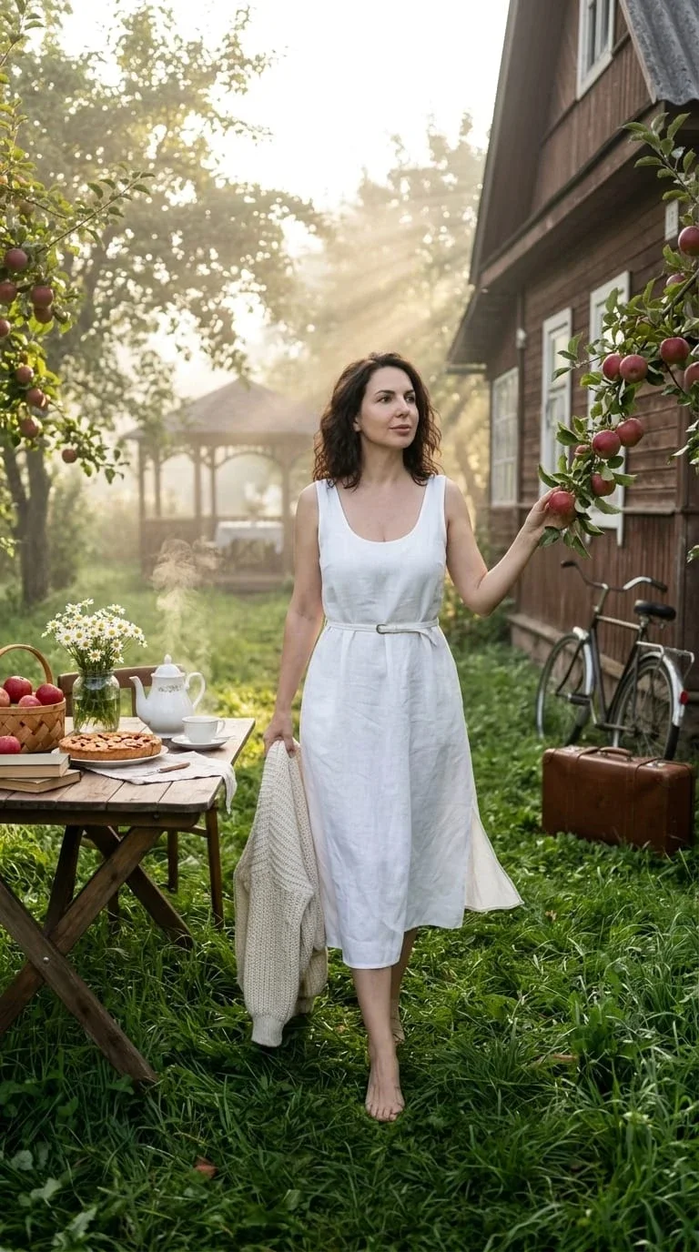 Пример фотообраза В саду
