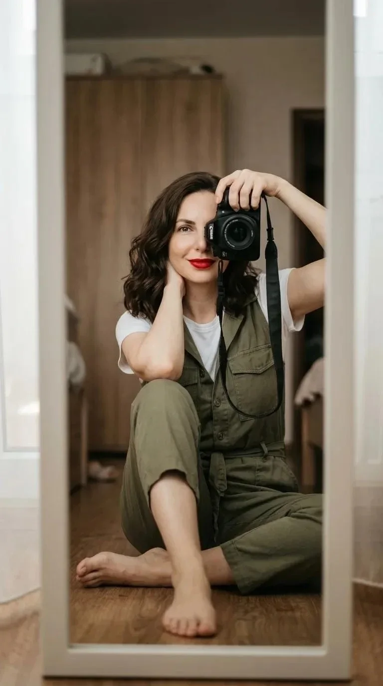 Пример фотообраза Камера и зеркало