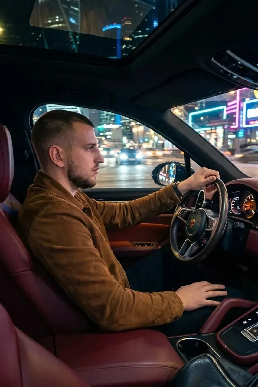 Пример фотообраза Porsche Cayenne Night