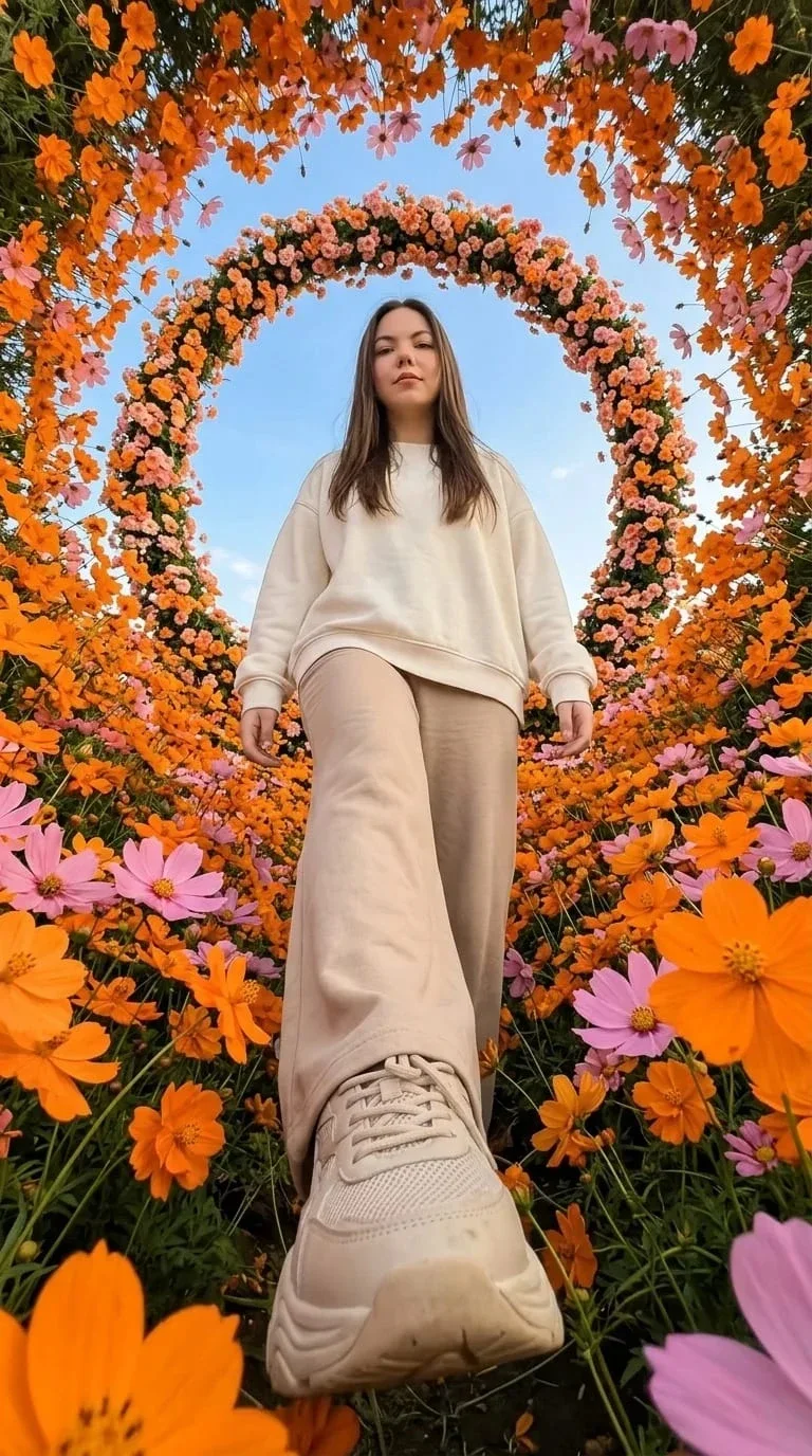 Пример фотообраза Тоннель из космей