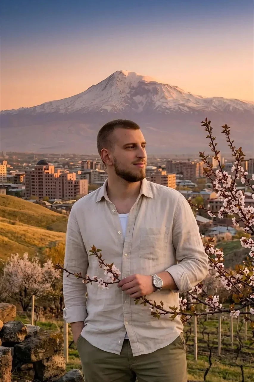Пример фотообраза Горы Еревана