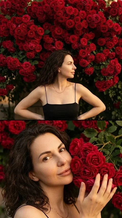 Тёмные розы
