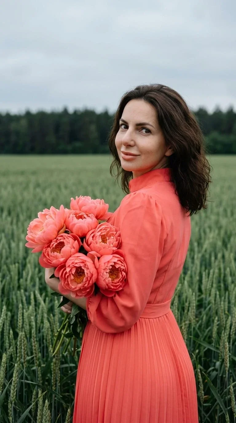 Пример фотообраза В колосьях