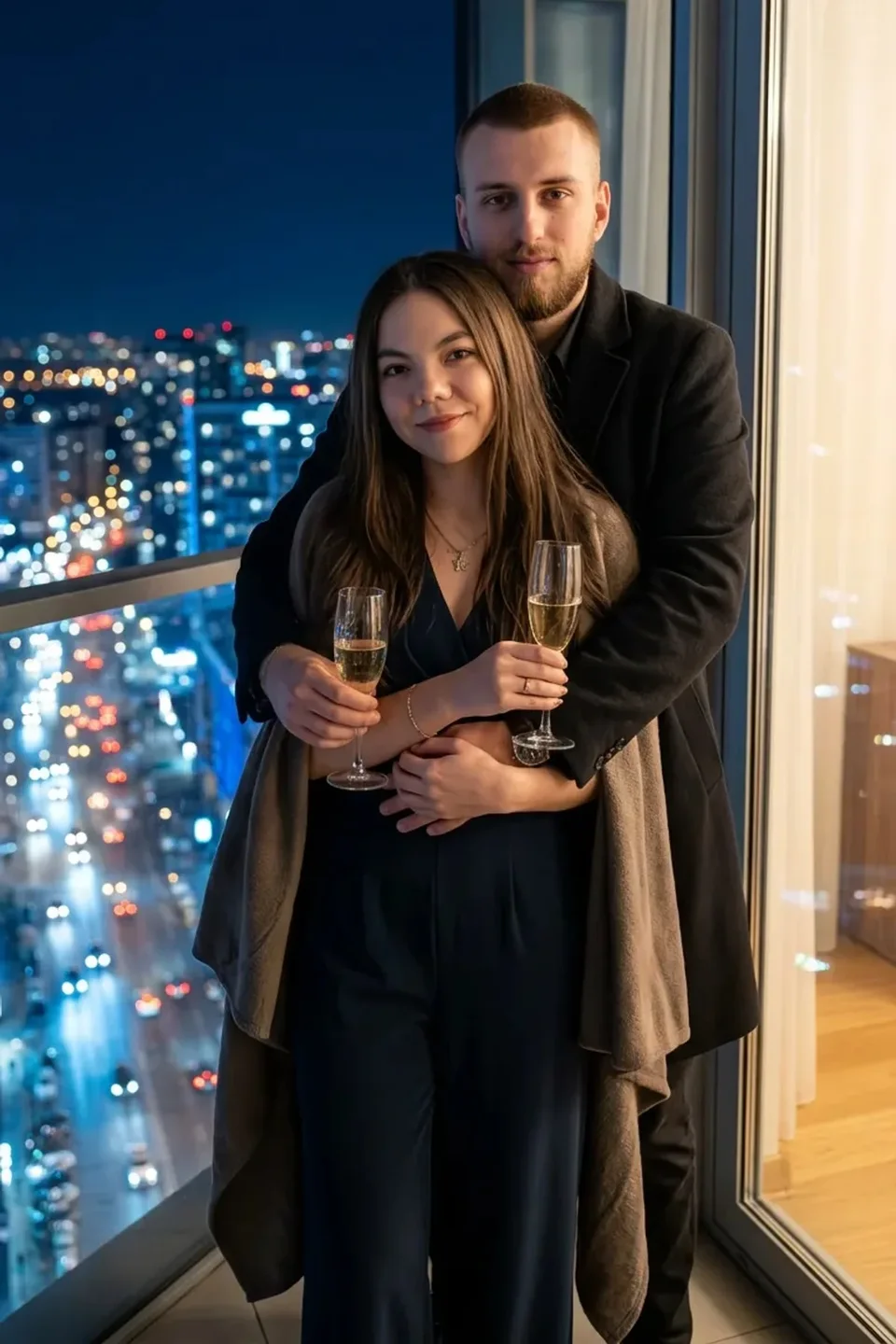 Пример фотообраза Огни мегаполиса