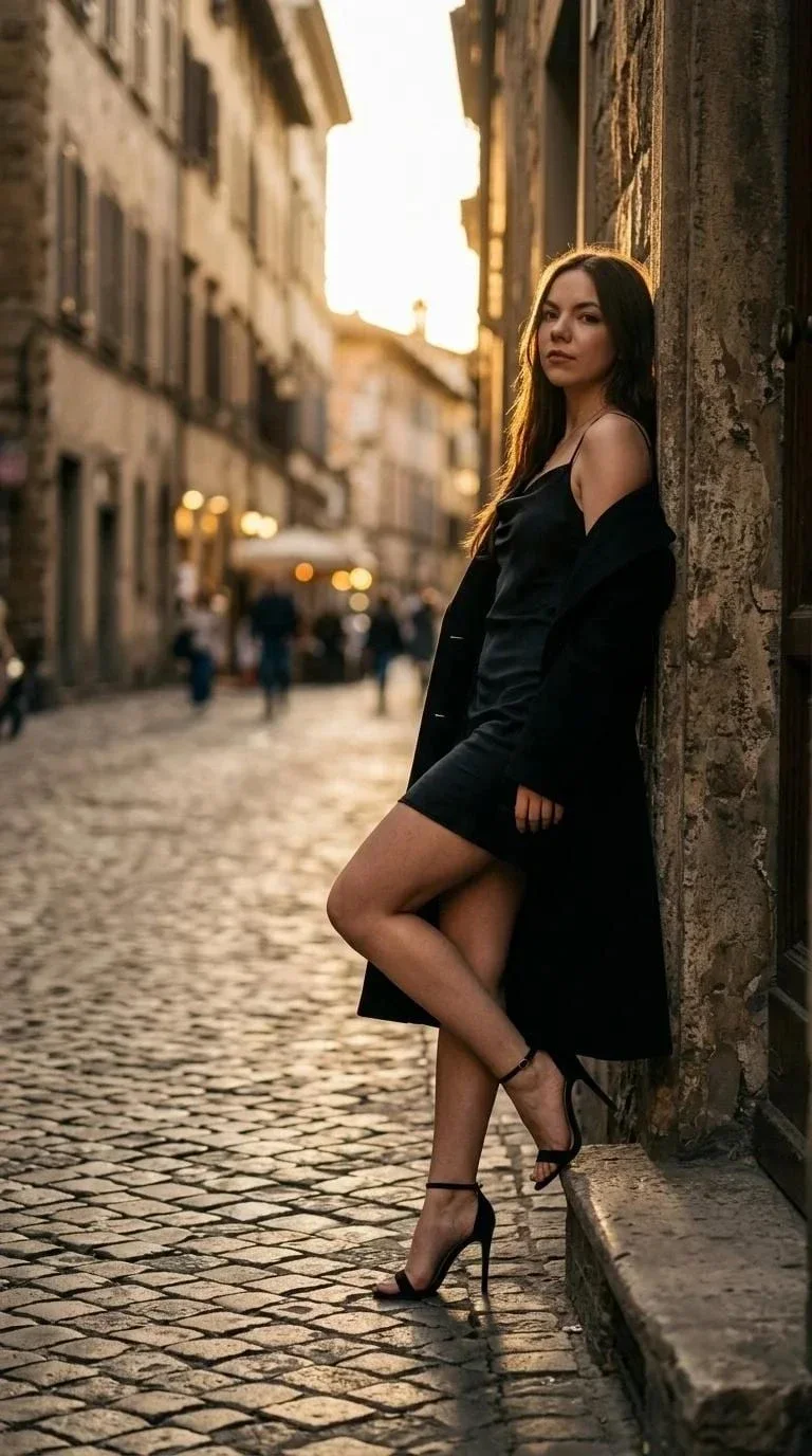 Пример фотообраза Закатный стритстайл