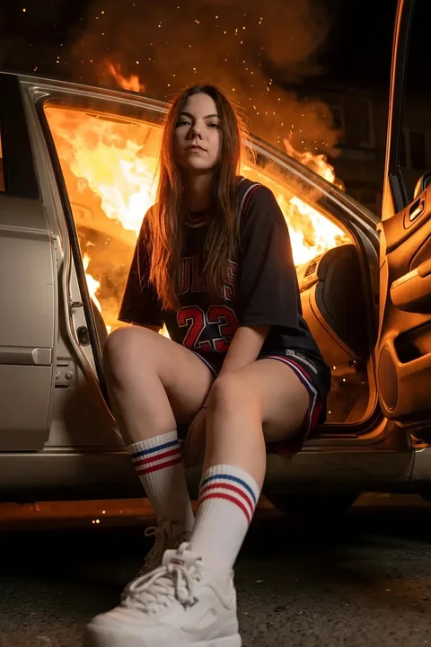 Образ Burning Car Scene